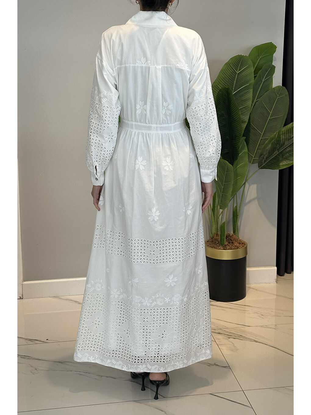 Brode Elbise 13192 Ekru-3