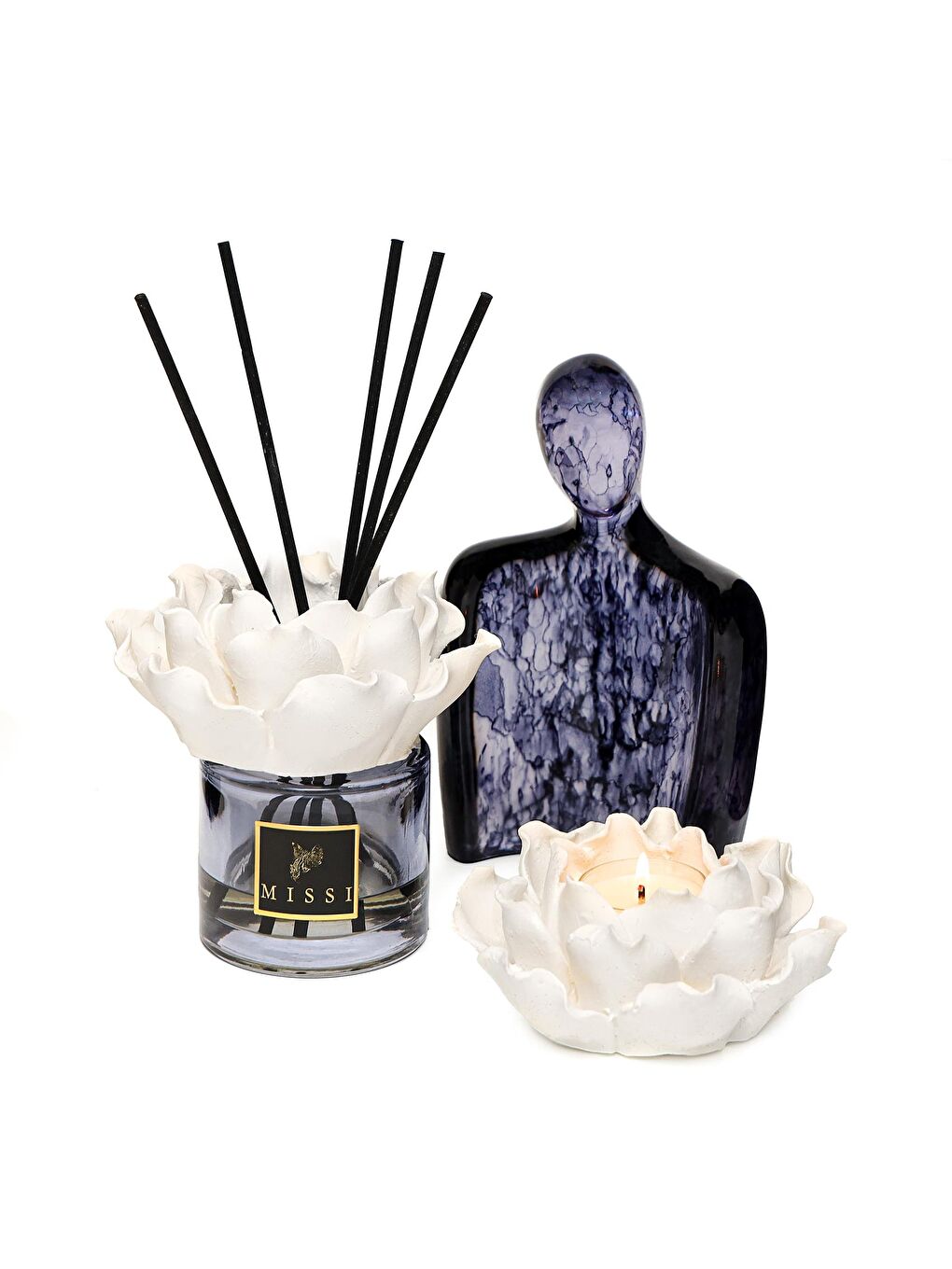 Siyah Aura Collection Oda Kokusu & Mumluk Set- Black Vanilya-2