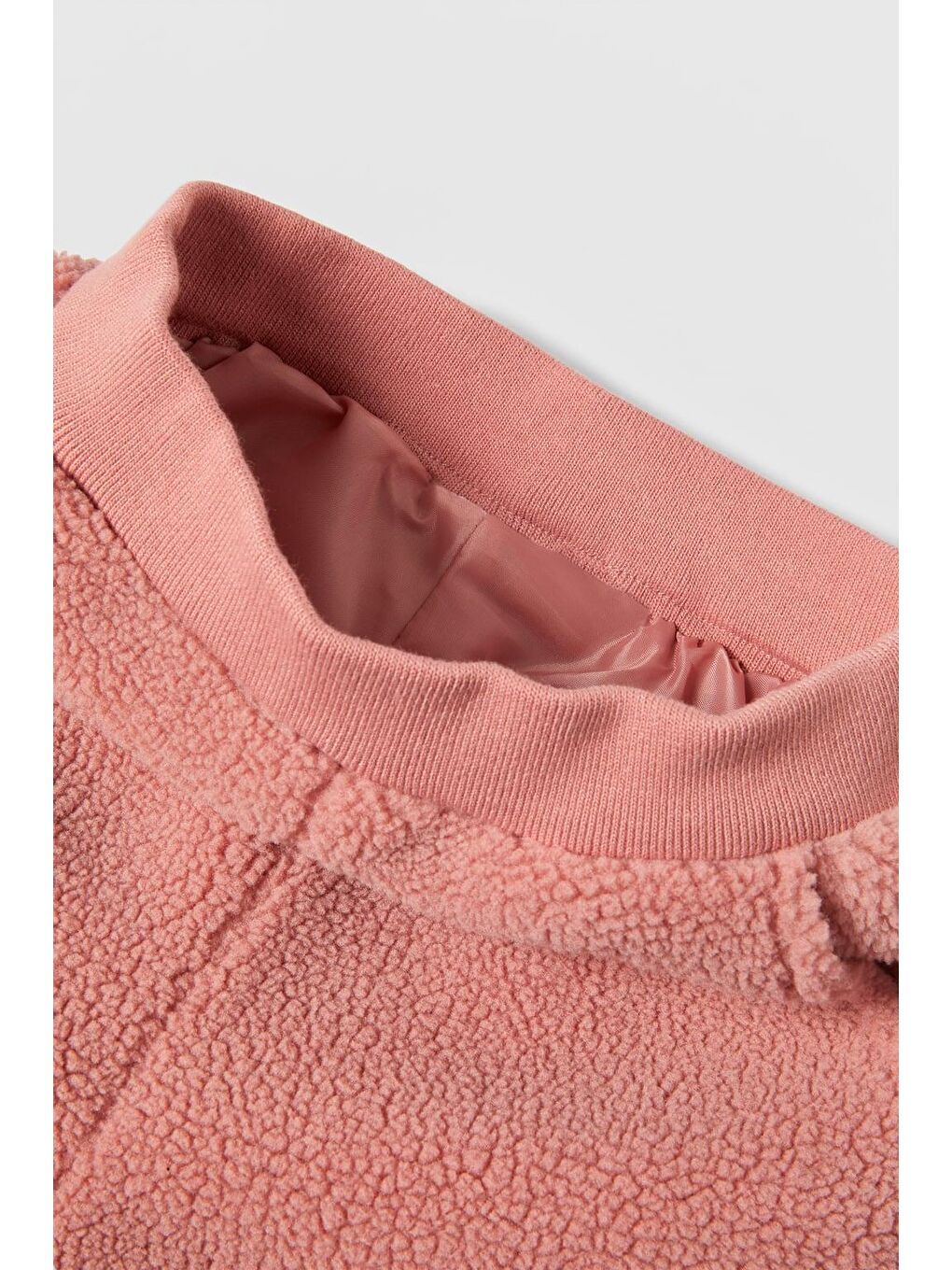 Karışık Kız Çocuk Polar Kumaş Fermuarlı Cep Detaylı 2'Li Eşofman Takımı - Pembe-4