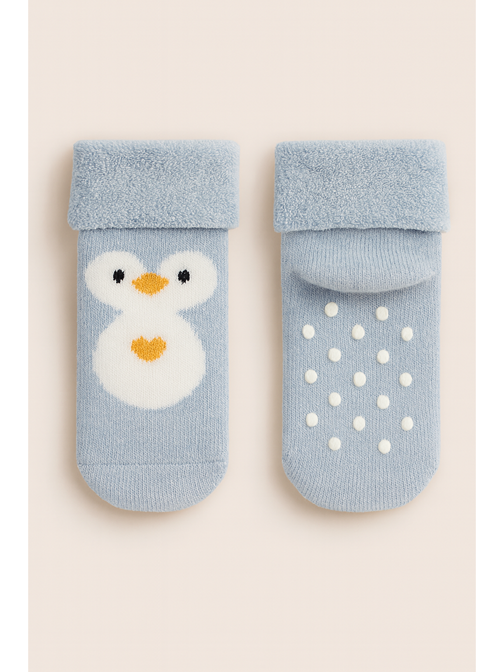 Karışık Bebek 3'Lü Hayvan Desenli İçi Havlu Soket Çorap-2