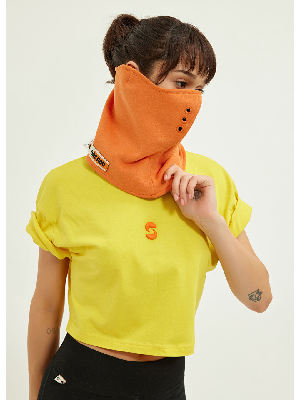 Turuncu Utu Snood Unisex Boyunluk   Damask-1