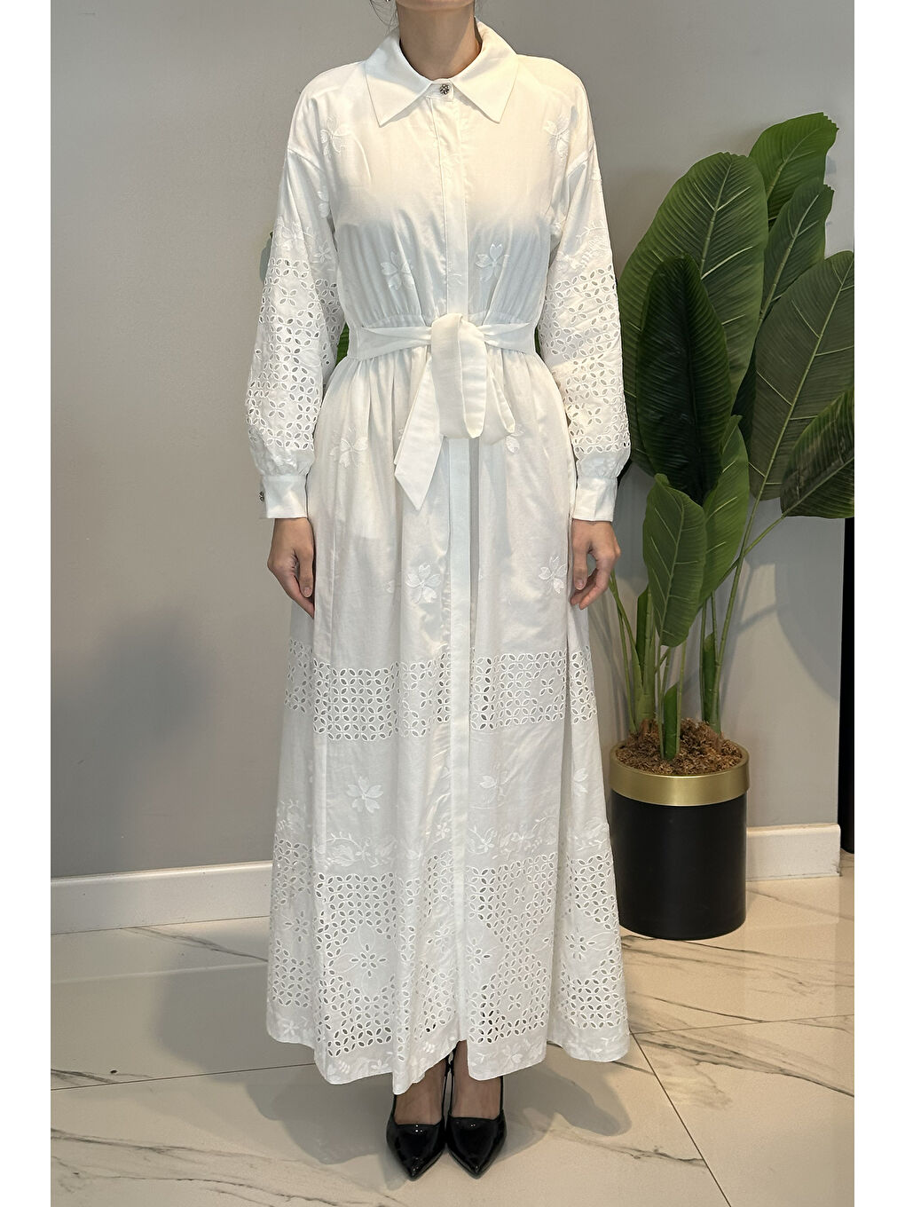 Brode Elbise 13192 Ekru-4