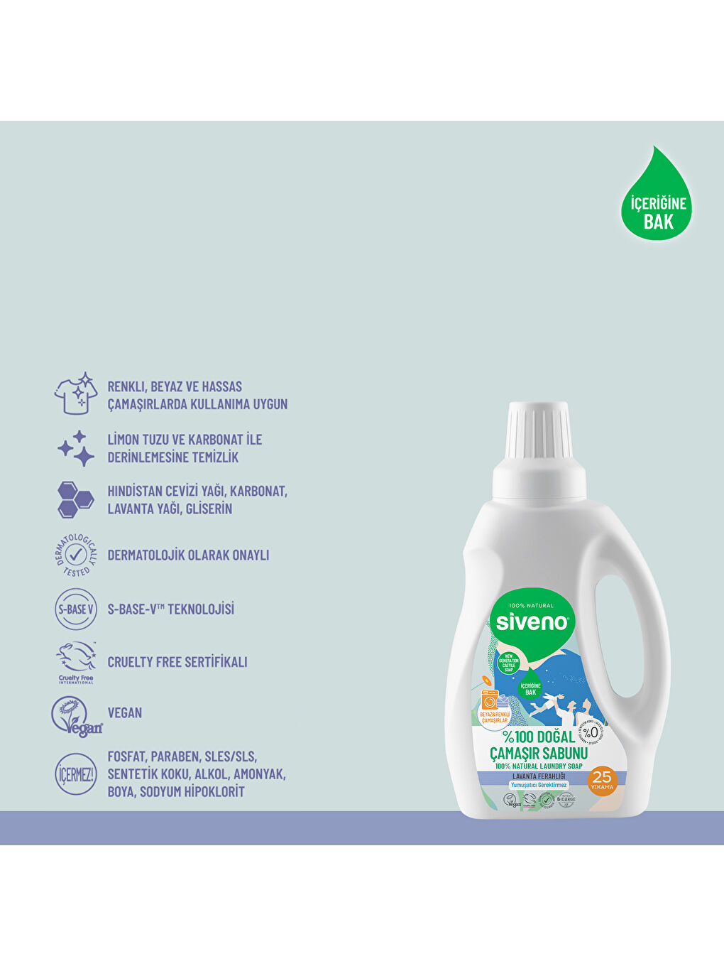 %100 Doğal Çamaşır Sabunu %100 Bitkisel Deterjan Kendinden Yumuşatıcılı Konsantre Vegan 750 ml-3