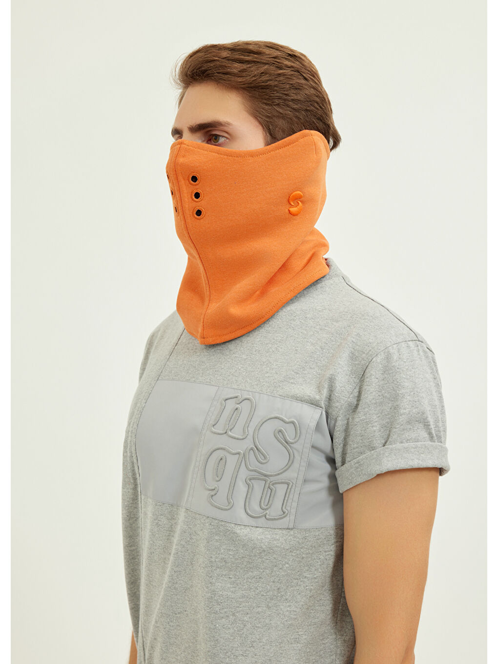 Turuncu Utu Snood Unisex Boyunluk   Damask-2