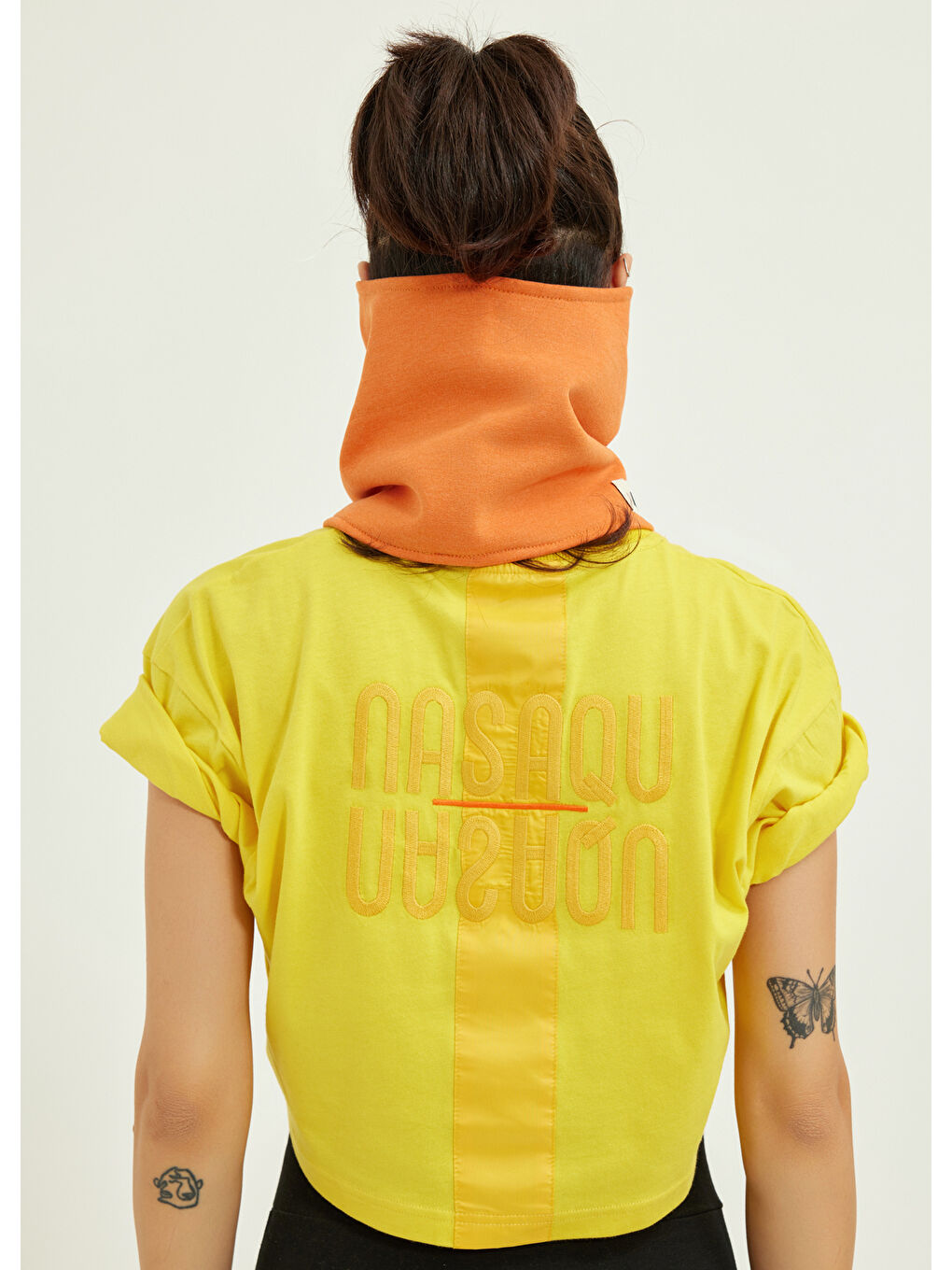 Turuncu Utu Snood Unisex Boyunluk   Damask-3