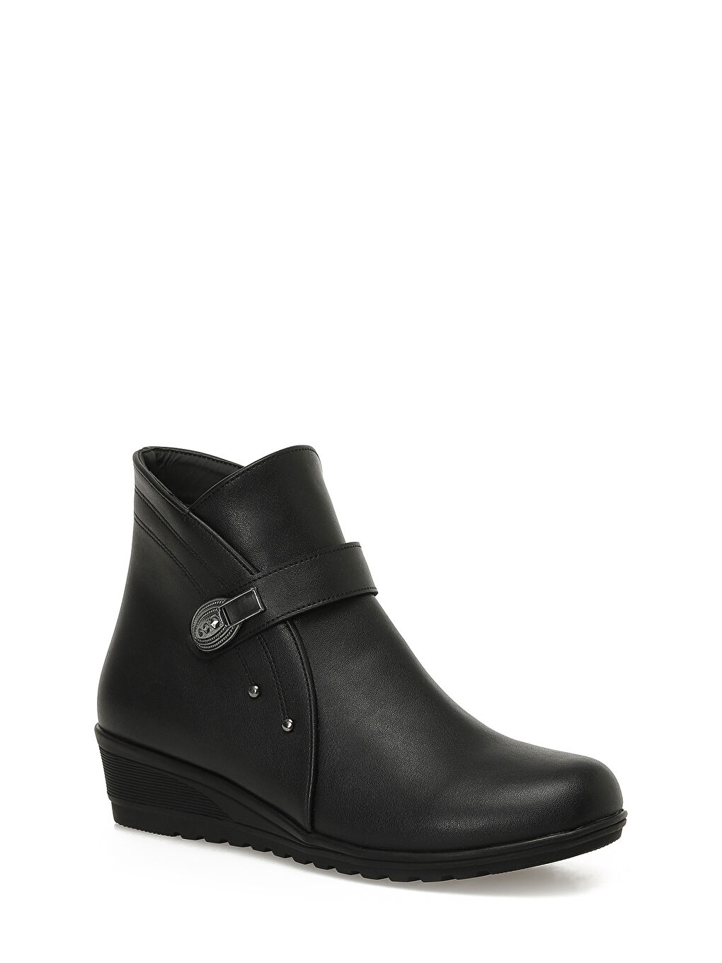 162294.Z5PR Siyah Kadın Dolgu Topuk Bot-1