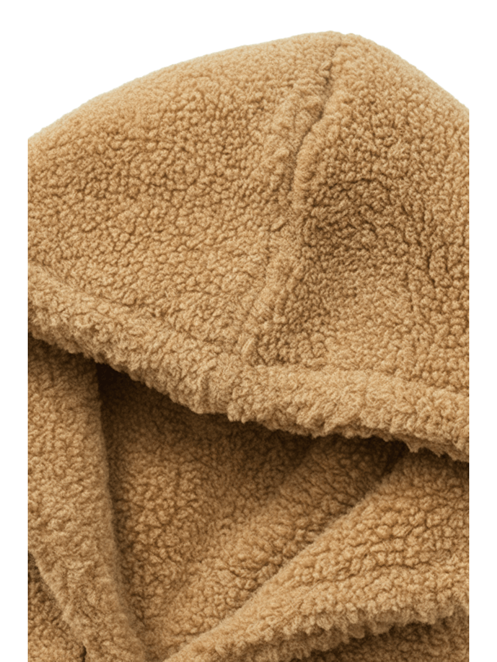 Bej Genıus Store Erkek Kapüşonlu Polar Sherpa Kuzu Kumaş İçi Şardonlu Kapüşonlu Sweatshırt SHERPA-KAP-3