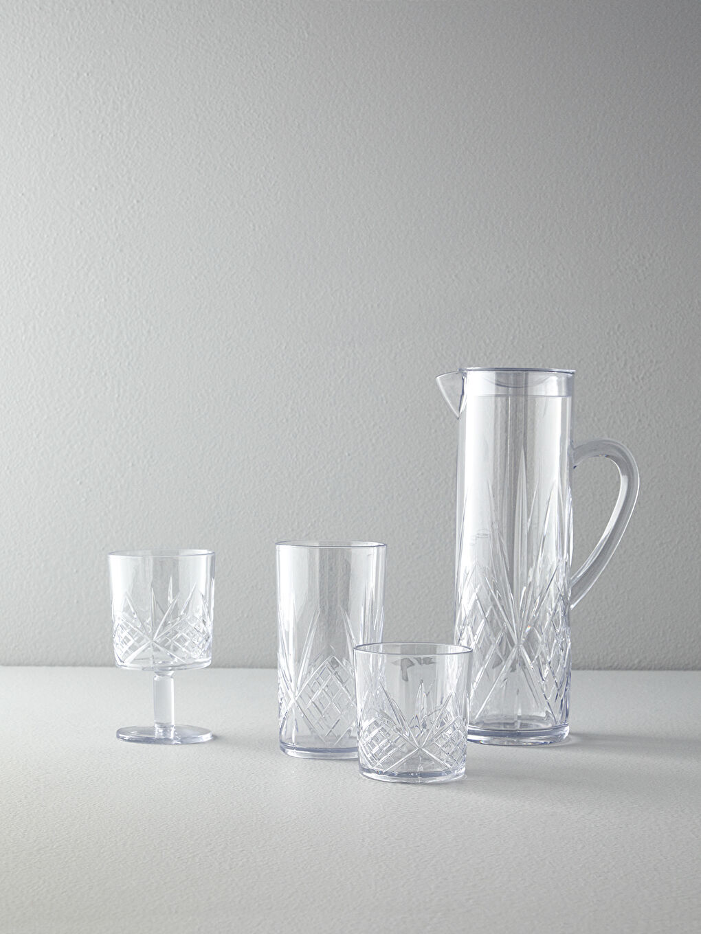 Renksiz Olivia Akrilik Kırılmaz Bardak 600 ml Şeffaf-2