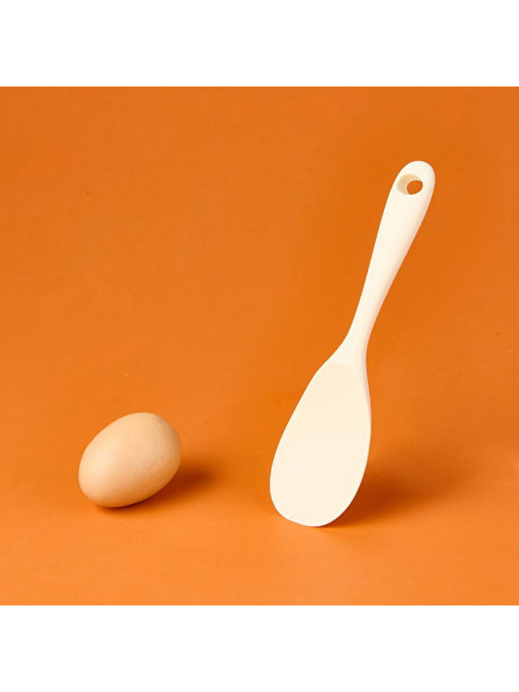 Ekru Silikon Pilav Kaşığı - Krem-3