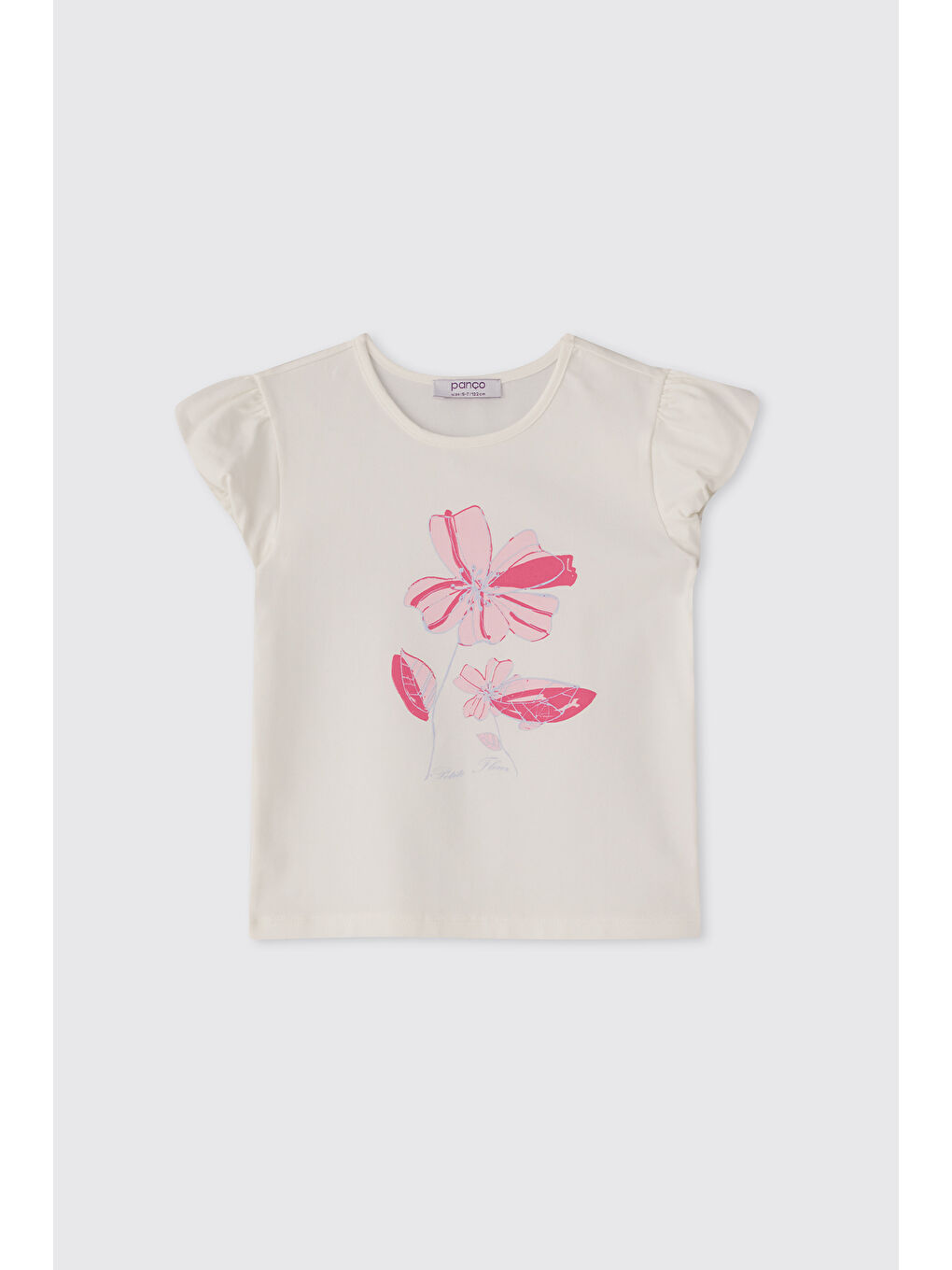 Kız Çocuk Kısa Kollu Beyaz Tişört