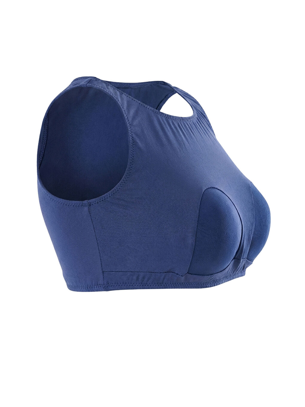 Lacivert Dolgusuz Desteksiz Pedli Tesettür Mayo İç Büstiyeri 599-1