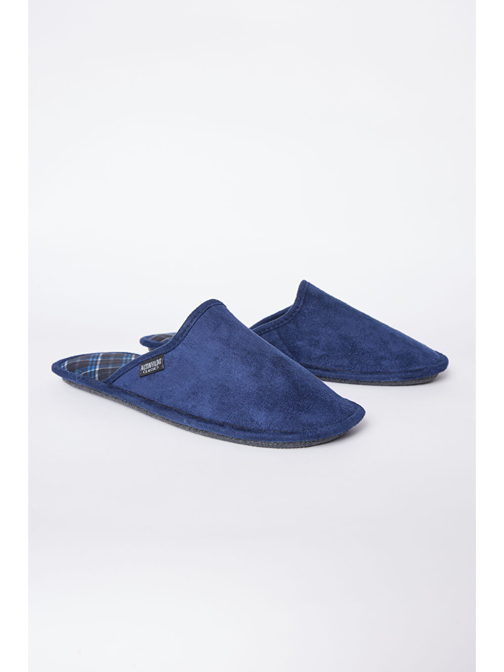 Erkek Lacivert-Mavi Twigy Ev Terliği-1