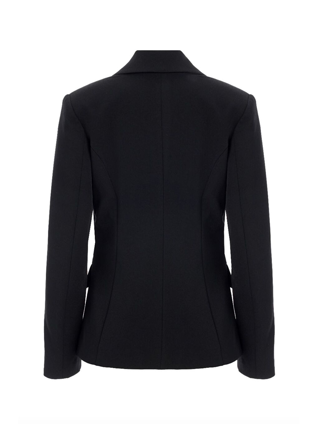 MZL Siyah Yün Karışımlı Klasik Tek Düğme Blazer Ceket-5