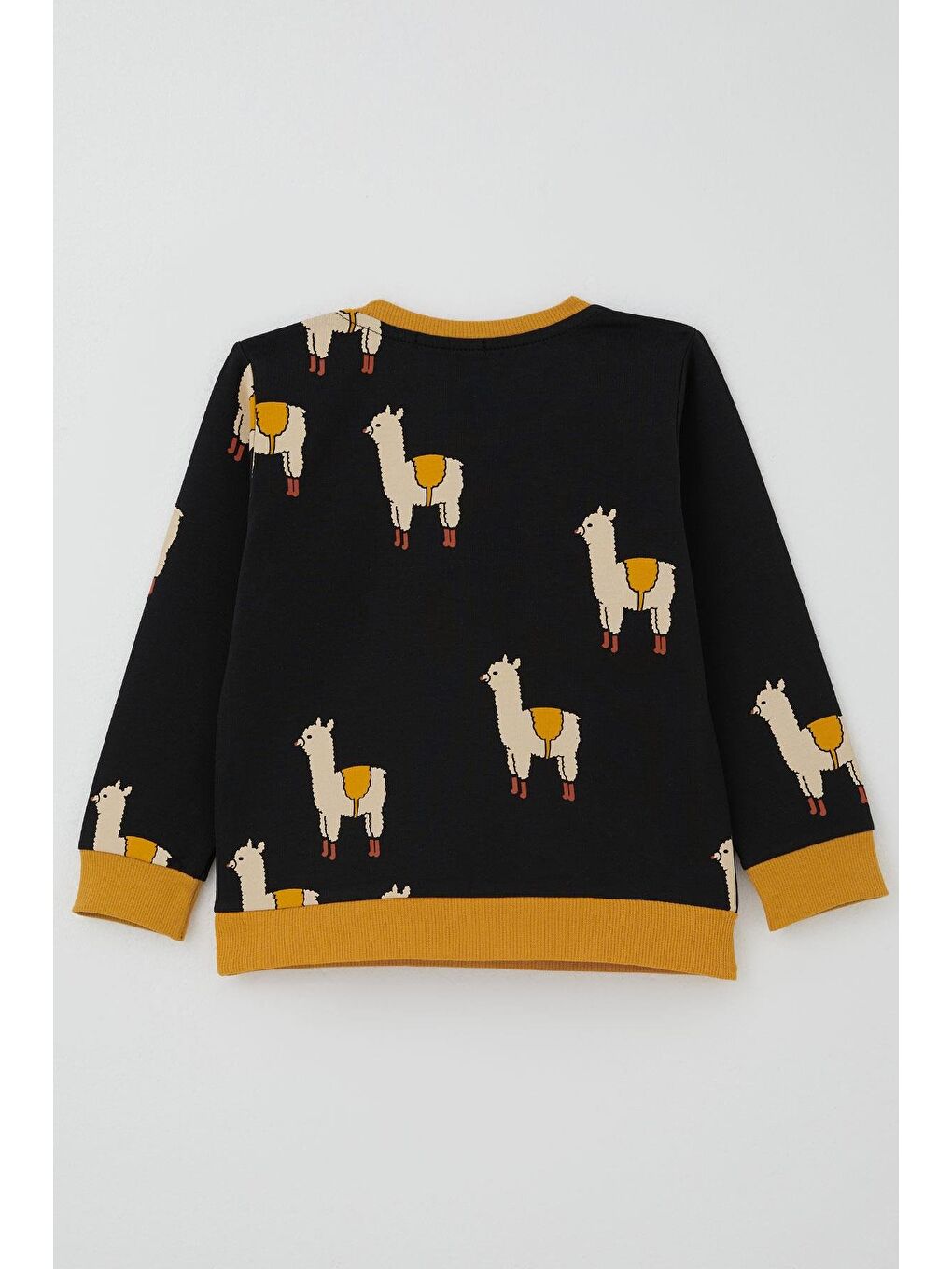 Erkek Çocuk Eşofman Takımı Lama Figürlü Siyah (1.5-5 Yaş)-3