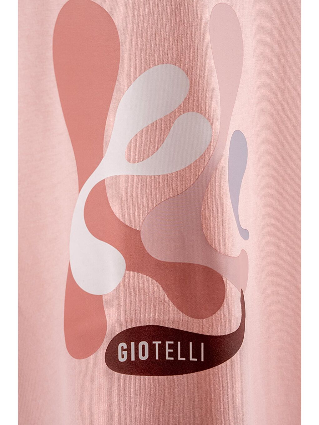 Giotelli Erkek Pembe Normal Kesim Regular Fit Baskılı Bisiklet Yaka Tişört-2