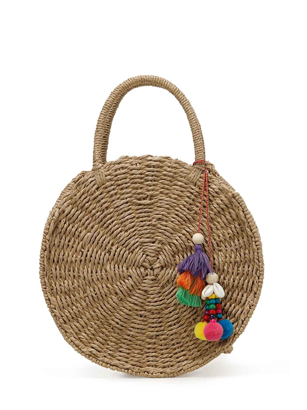 Bej HASIR ALACATI EL 5FX Kum Kadın El Çantası