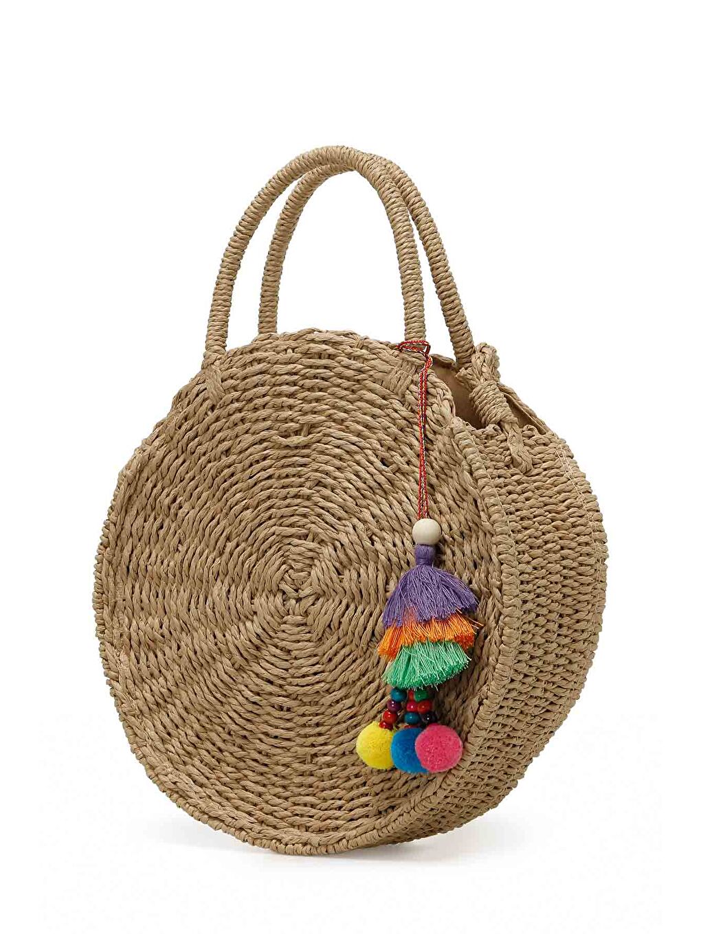 Bej HASIR ALACATI EL 5FX Kum Kadın El Çantası-1