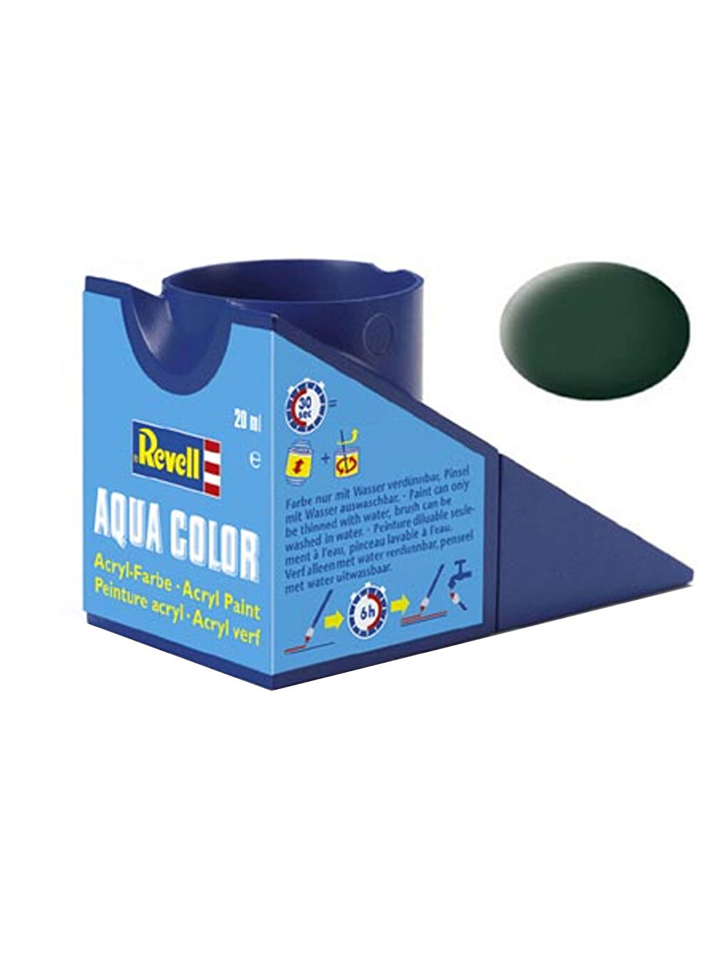 Revell 36168 Dark Green Mat Raf 18 Ml Su Bazlı Maket Boyası