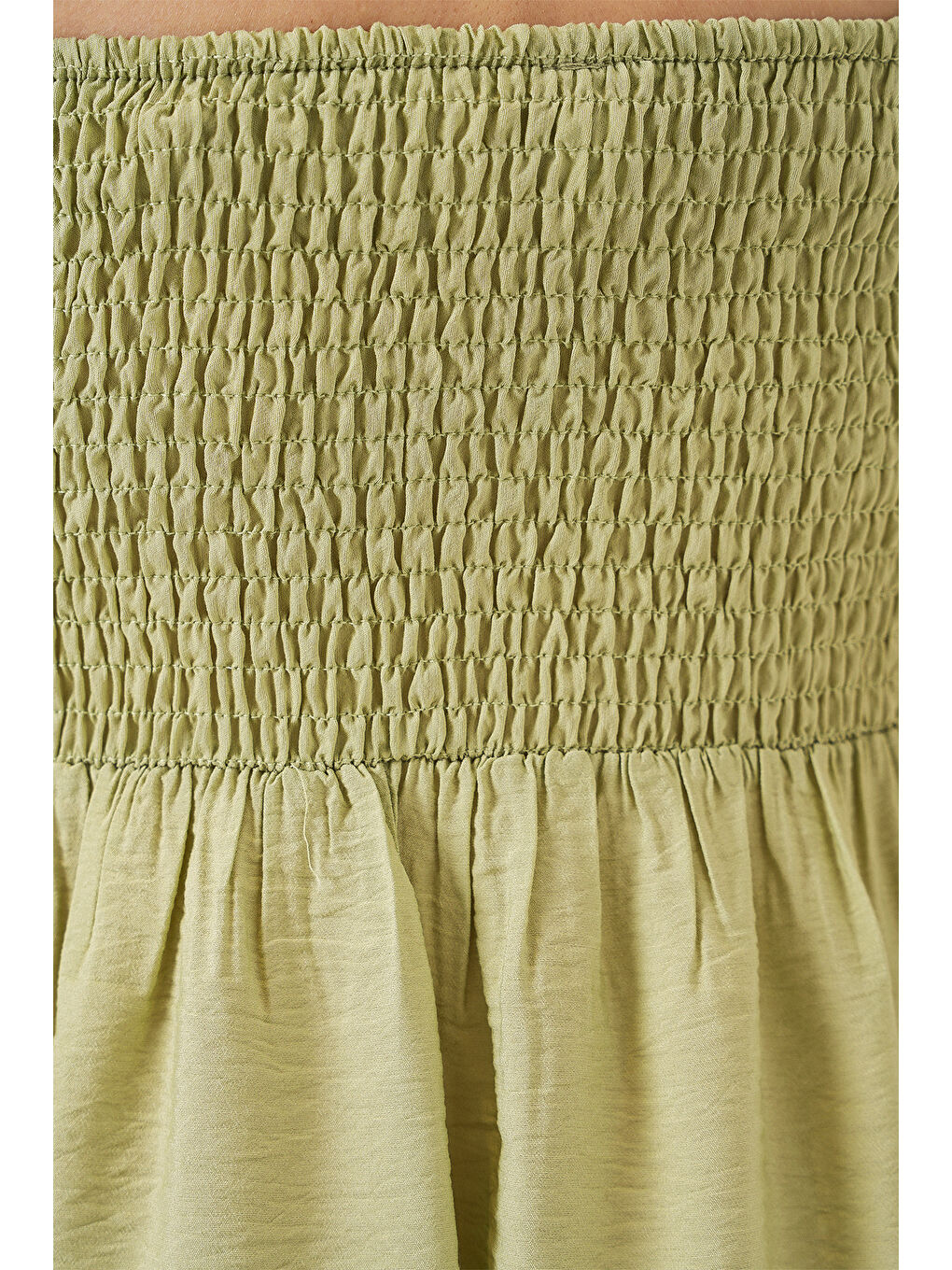 Kadın Askılı Ayrobin Elbise 2565 - E.Yeşil-4