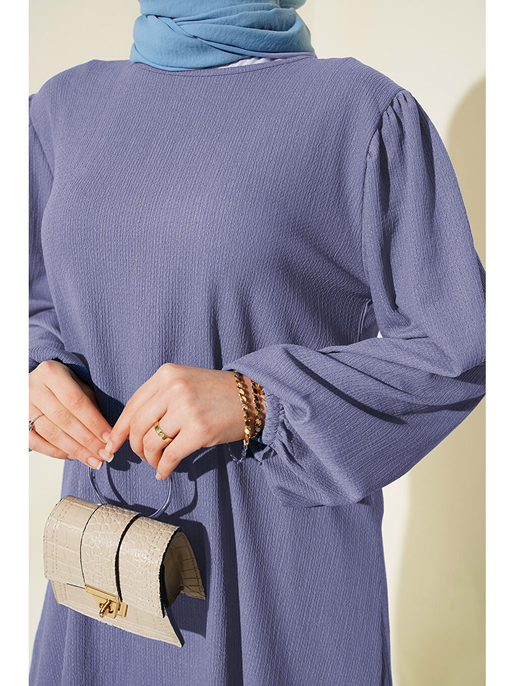 Kadın Tunik Pantolon Alt Üst Takım 6663 - Lila-2