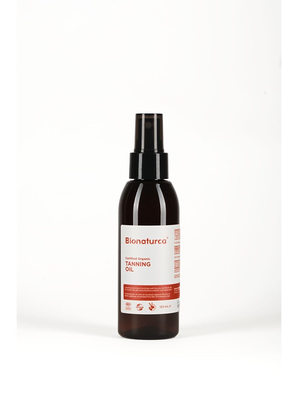 Organik Sertifikalı Bronzlaştırıcı Yağ 125 ml -