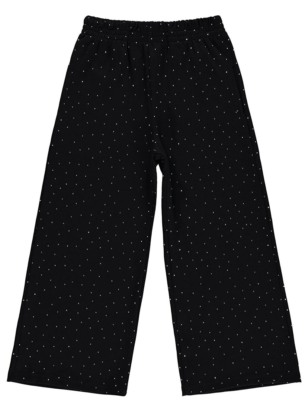 Girls Taşlı 10-13 Yaş Pantolon - Siyah