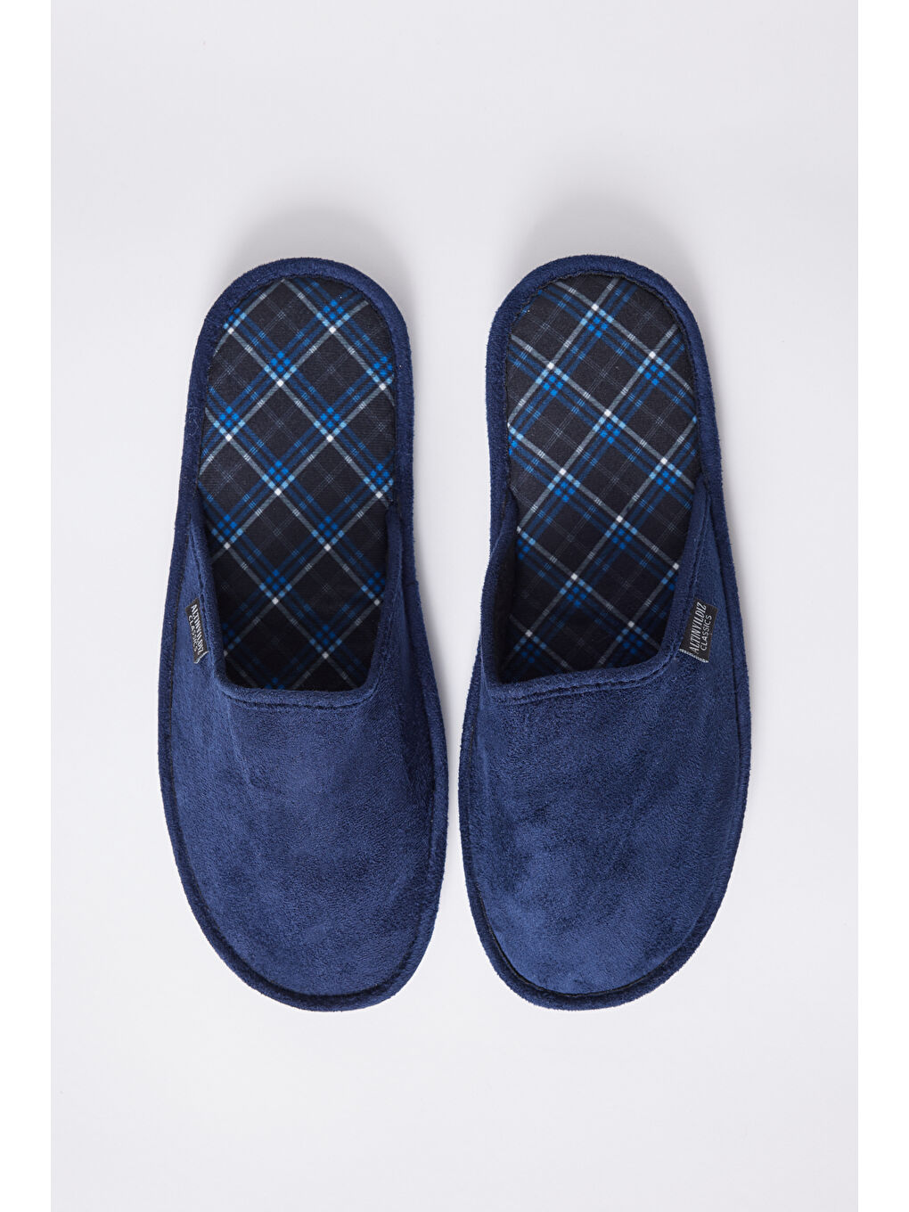 Erkek Lacivert-Mavi Twigy Ev Terliği-4