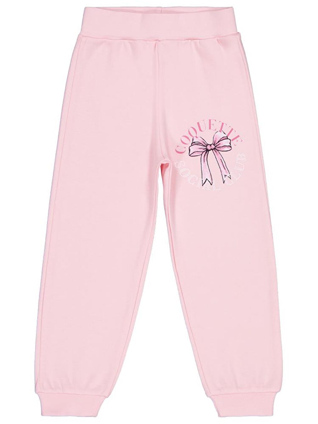 Girls Kurdela Baskılı 2-5 Yaş Eşofman Altı - Pembe 4-5 Yaş