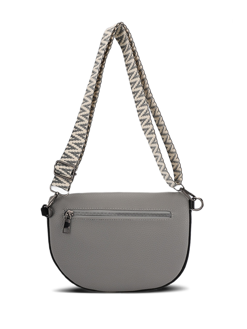 KANGURU Kadın Açık Gri Omuz Çantası-1