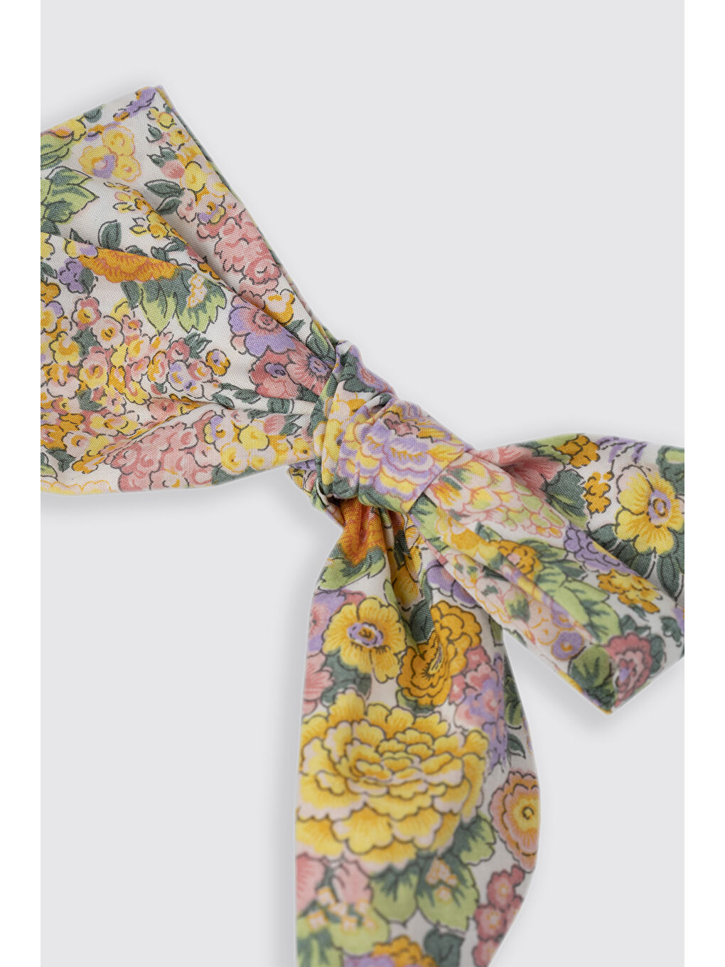 Karışık Liberty Kumaş Çiçek Desenli Kız Çocuk Taç-1