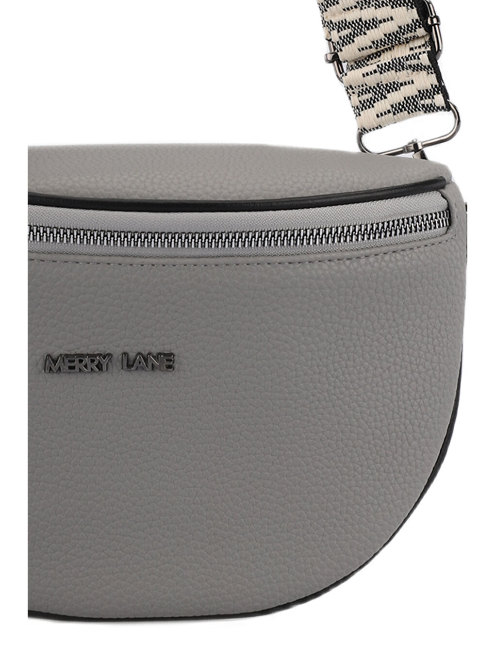 KANGURU Kadın Açık Gri Omuz Çantası-2