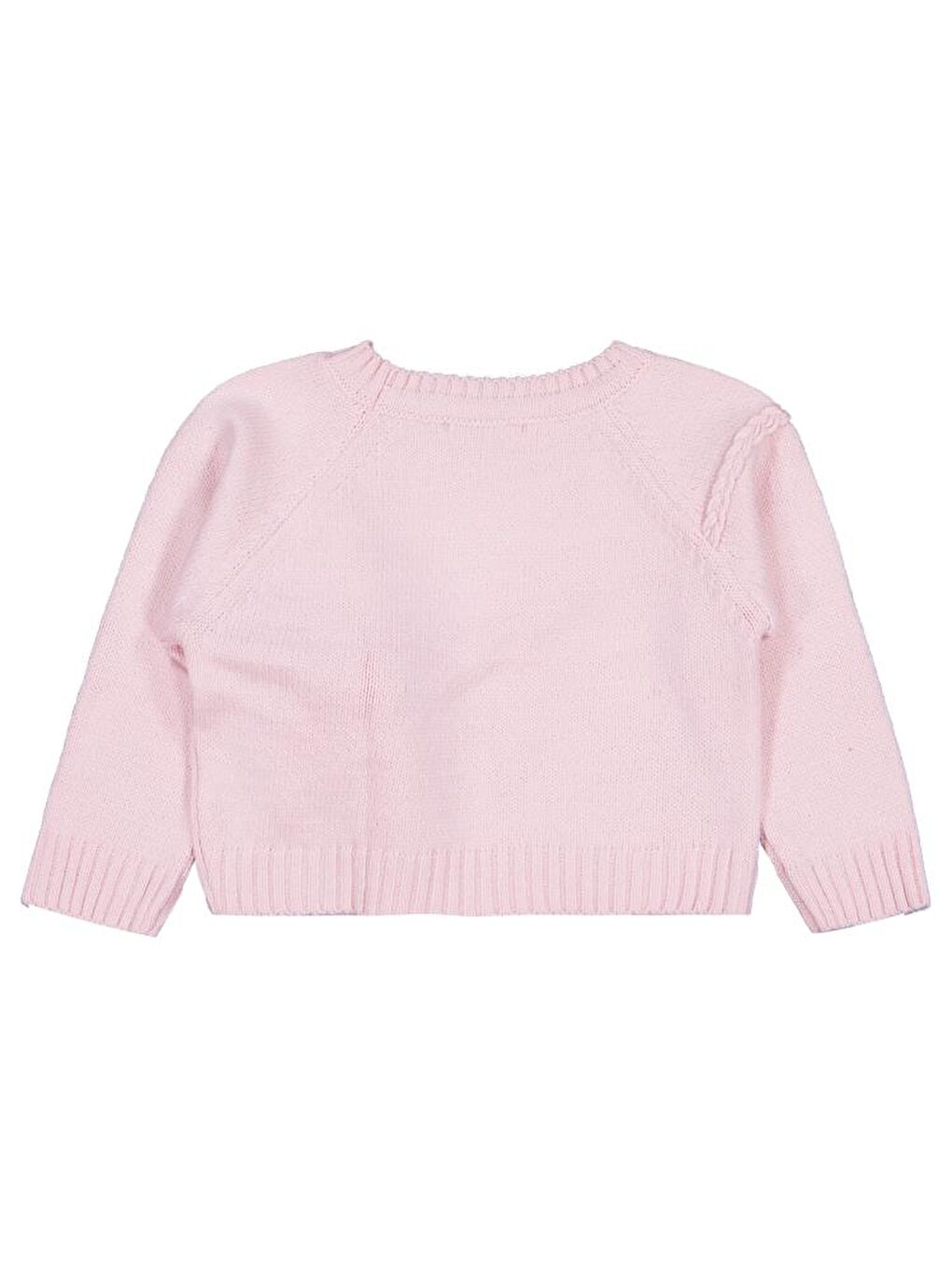 Girls Ayıcık Aksesuarlı 2-5 Yaş Kazak - Pembe 5-6 Yaş-1