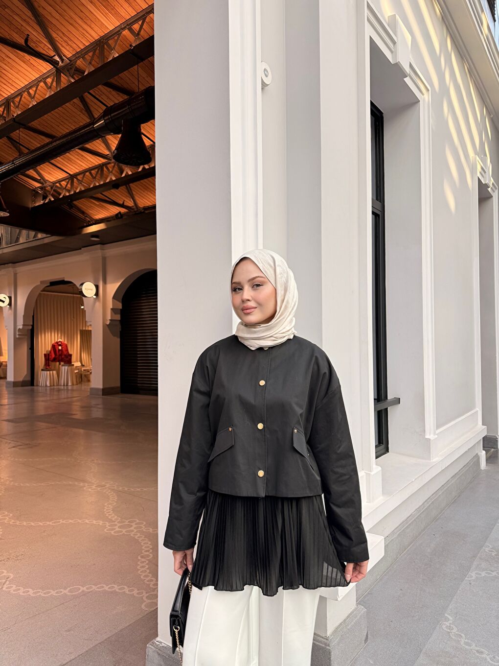 Kadın Bel Lastikli Pileli Regular Tül Etek İçlik Siyah-3