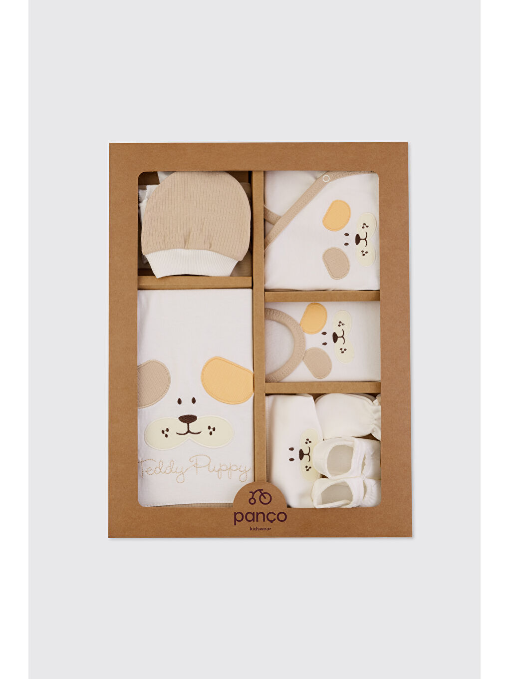 Kahverengi Yenidoğan Kahve 10'lu Hastane Çıkış Seti-11