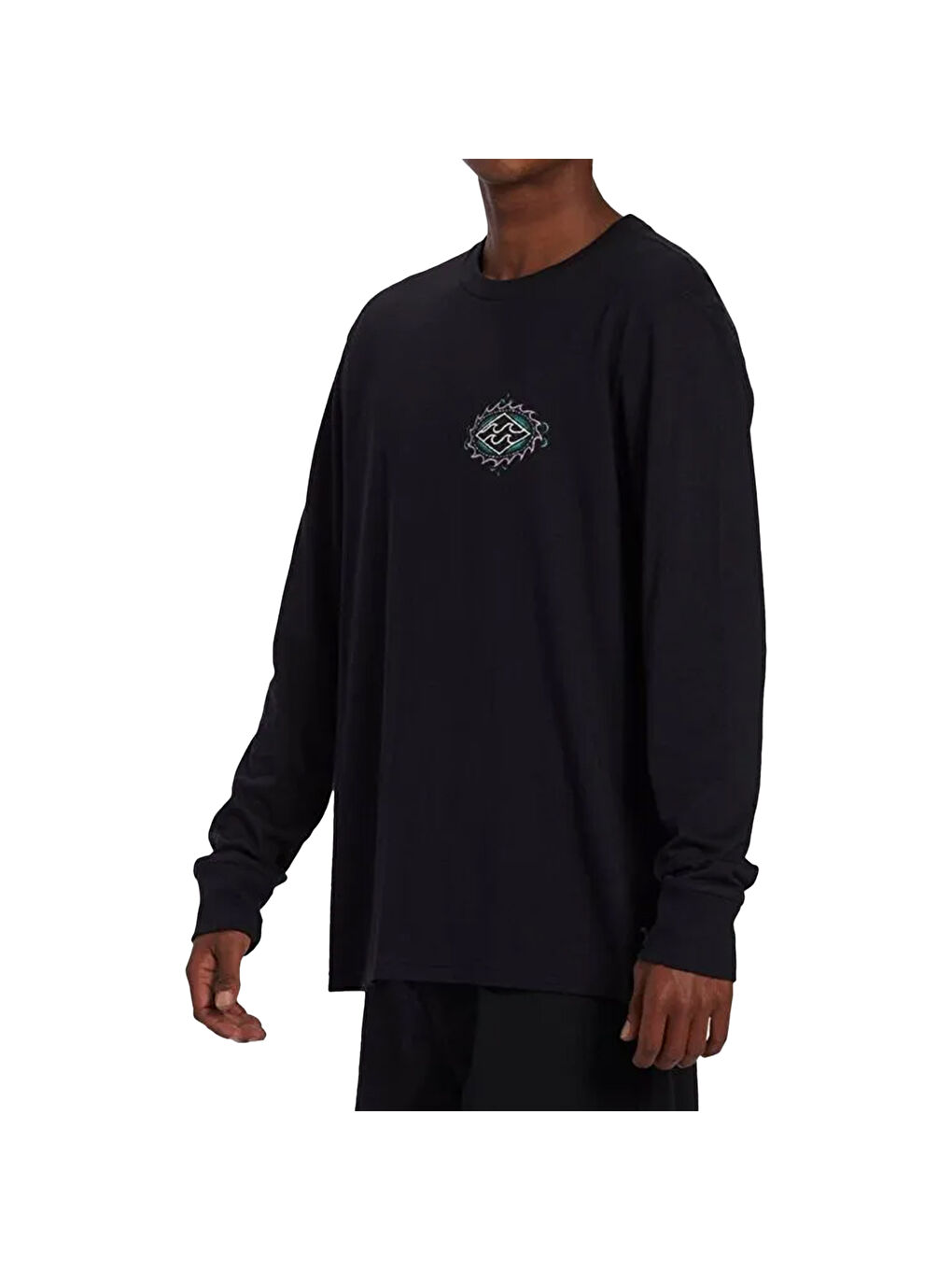 Crayon Wave Tees Erkek Siyah Tişört-1