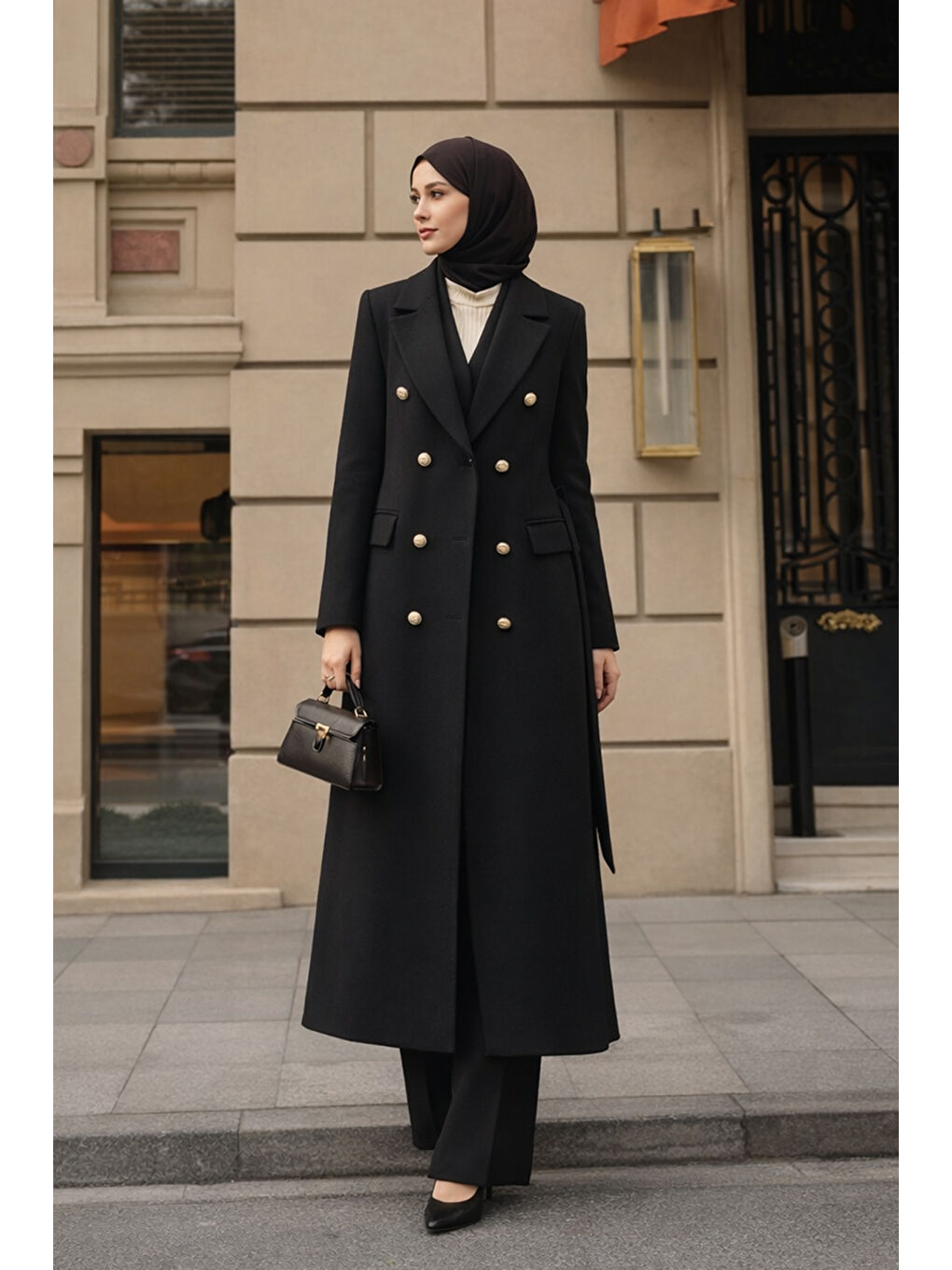 Missemramiss Blazer Trençkot 5347 Siyah-3