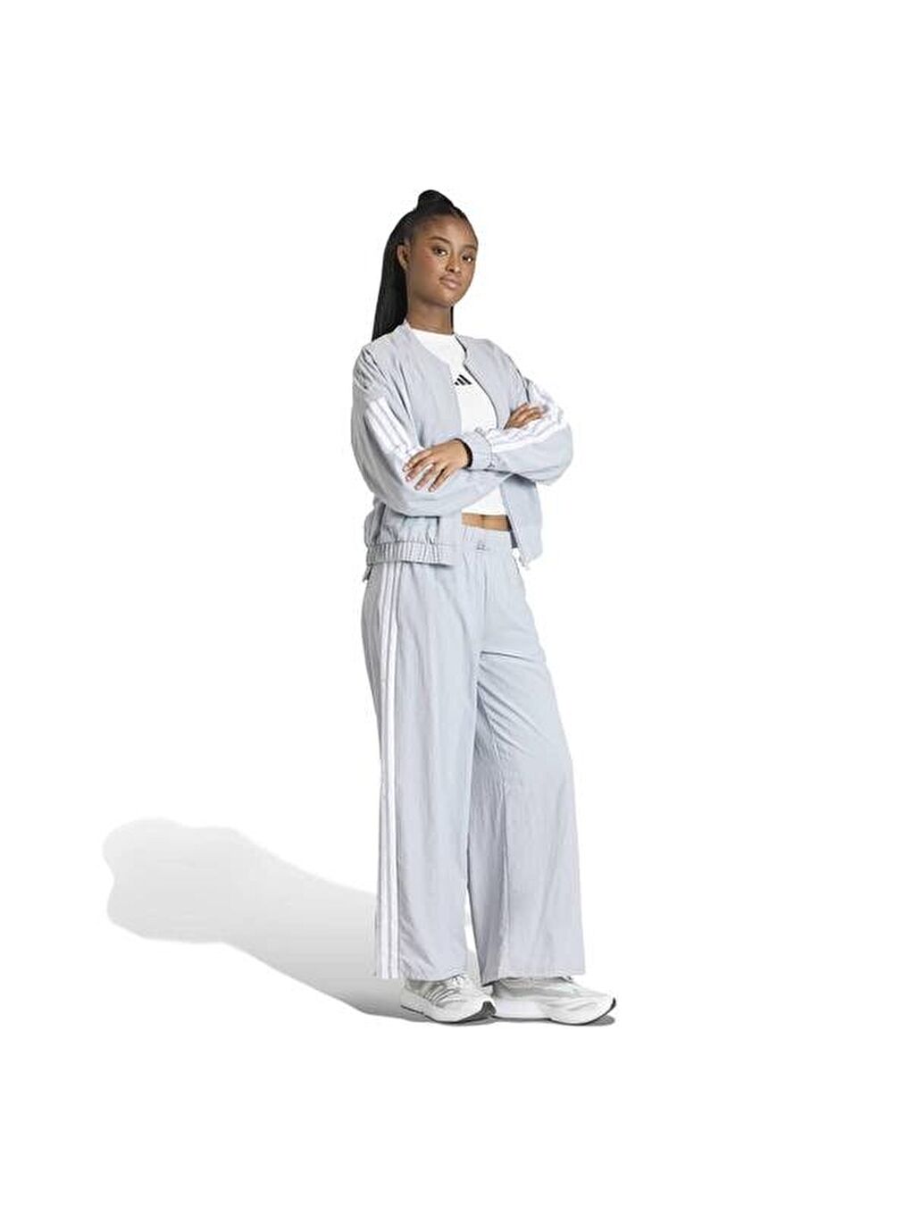 Essentials Lifestyle Woven Kadın Mavi Eşofman Altı-3