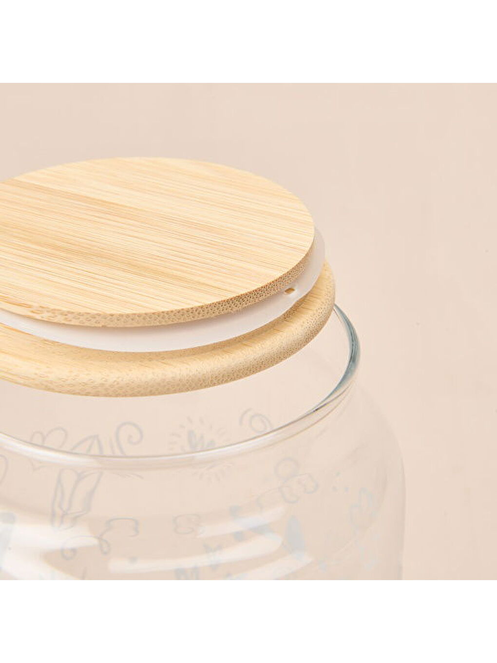 Siena Jar 3'lü Kavanoz Seti - Açık Kahverengi / Şeffaf-1