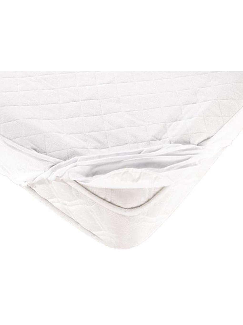 Beyaz Kapitoneli Sıvı Geçirmez Fitted 100x200 Cm Tek Kişilik Alez-2