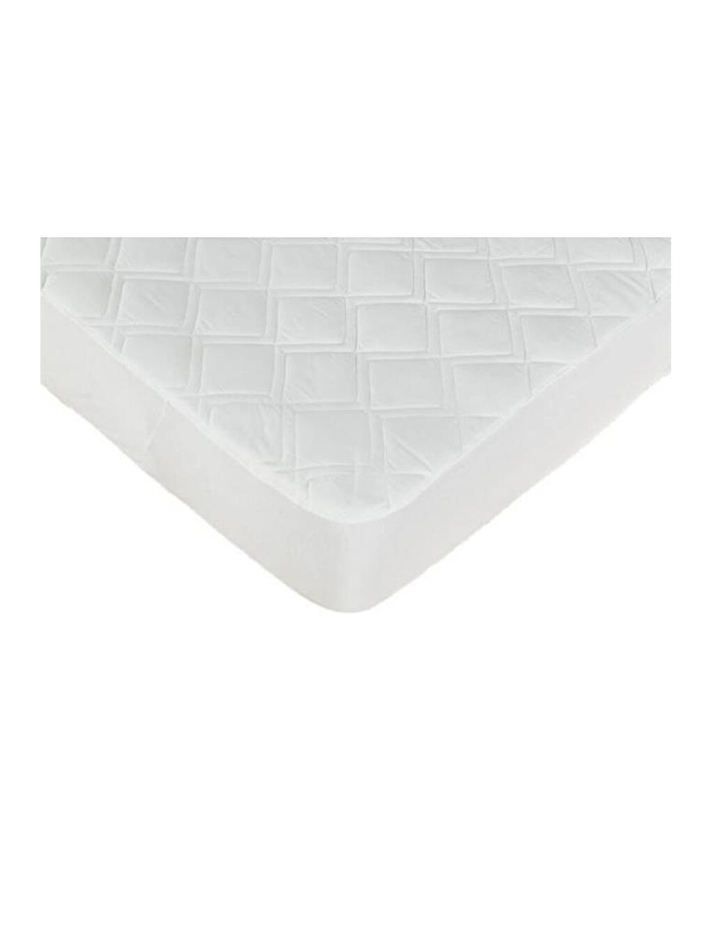 Beyaz Kapitoneli Sıvı Geçirmez Fitted 100x200 Cm Tek Kişilik Alez-4