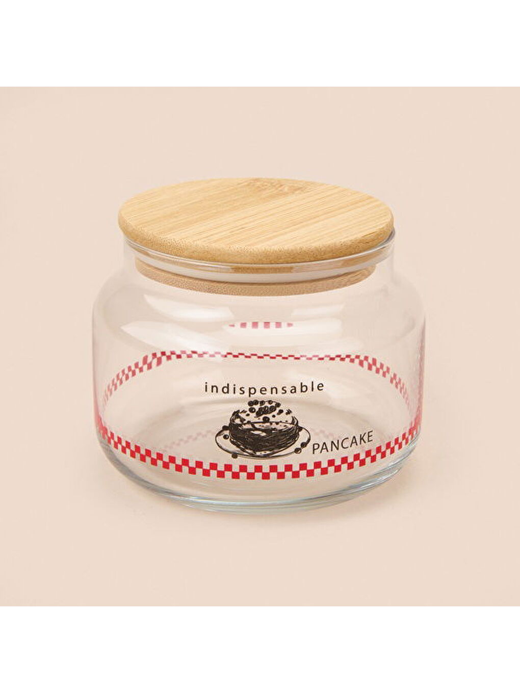 Toskana Jar 3'lü Kavanoz Seti - Açık Kahverengi / Şeffaf-3