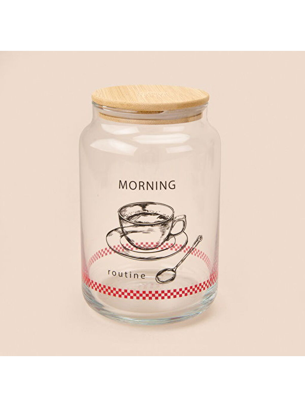 Toskana Jar 3'lü Kavanoz Seti - Açık Kahverengi / Şeffaf-5