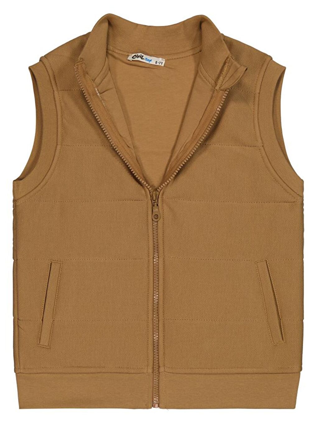 Boys Kapitone Pike 10-13 Yaş Yelek - Kahverengi11-12 Yaş