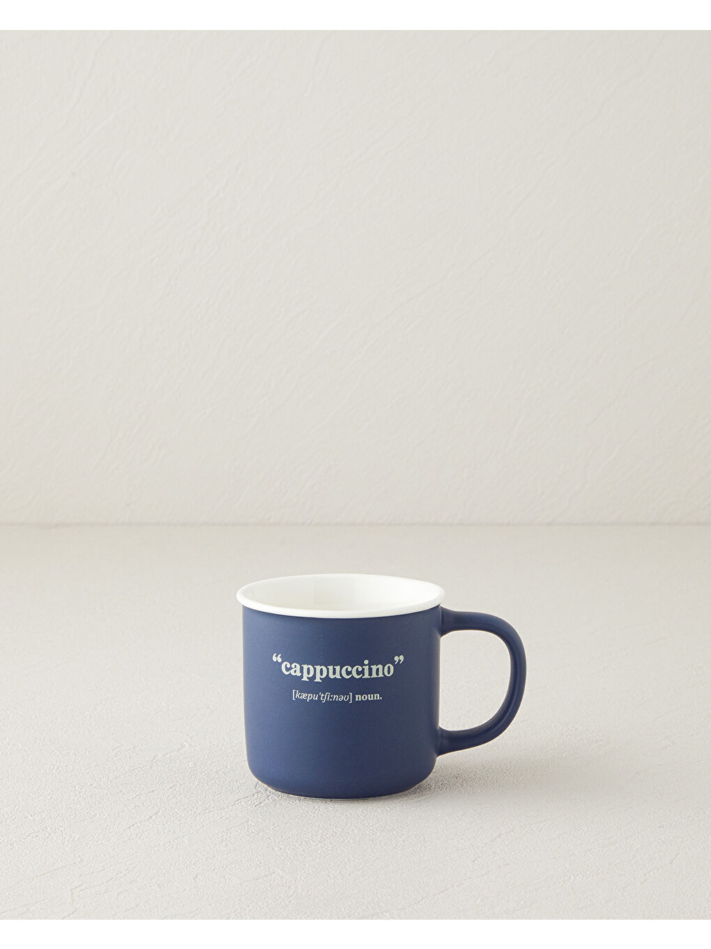 Phoebe Cappucino New Bone China Kupa 200 ml Lacivert