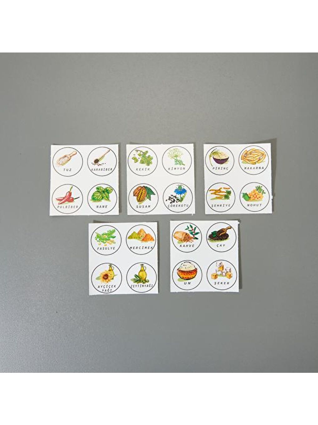 Karışık Model Karpuz 20'li Kavanoz Etiketi - Renkli - 6 cm-1