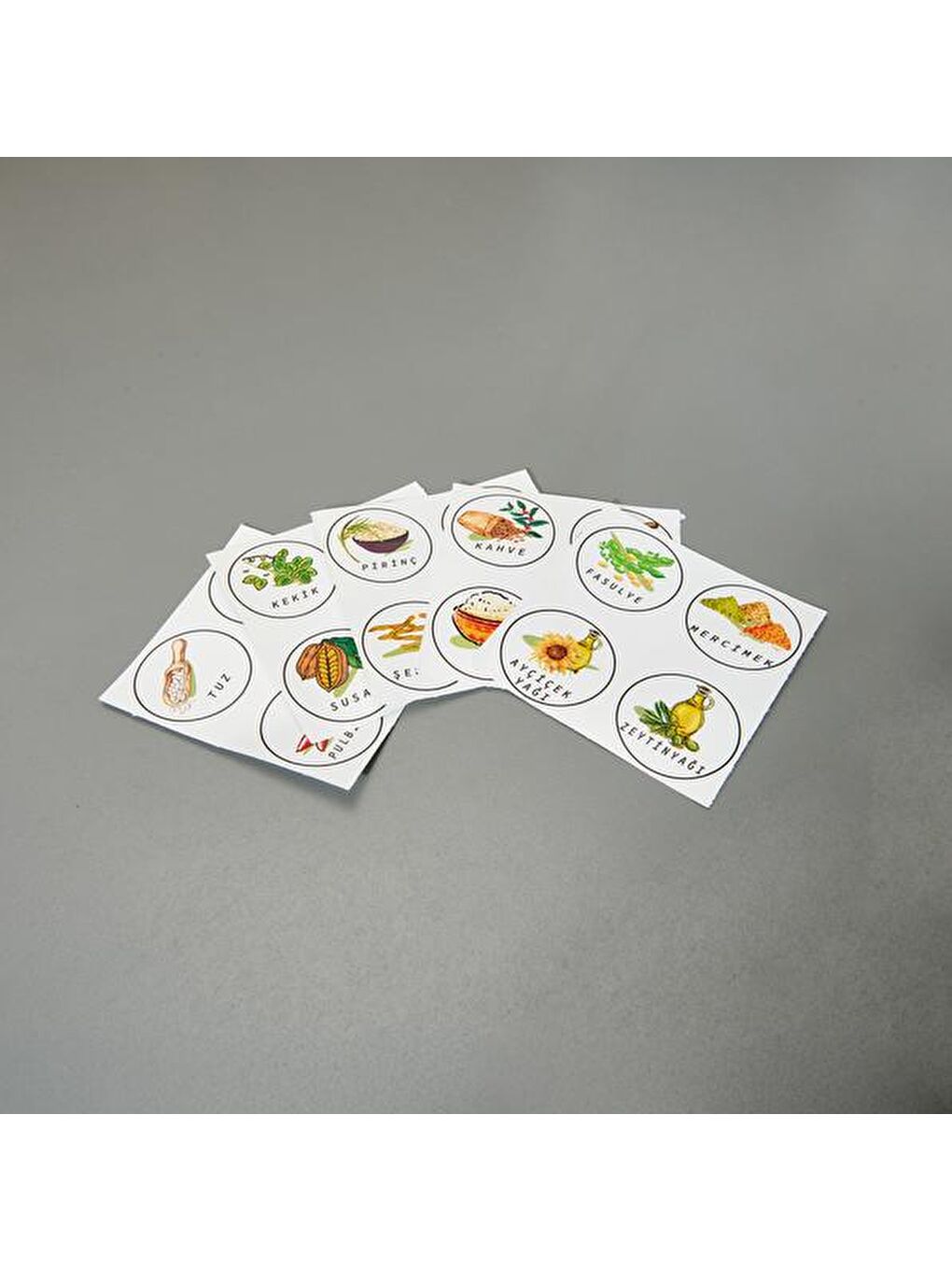 Karışık Model Karpuz 20'li Kavanoz Etiketi - Renkli - 6 cm-2