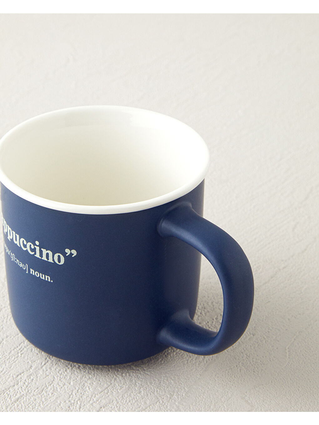 Phoebe Cappucino New Bone China Kupa 200 ml Lacivert-2