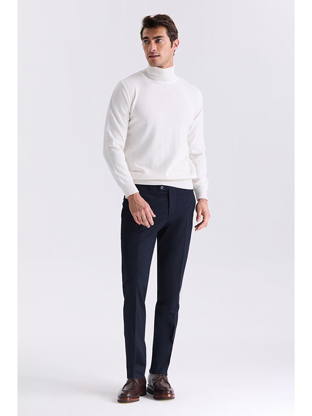 Lacivert Slim Fit Kumaş Pantolon