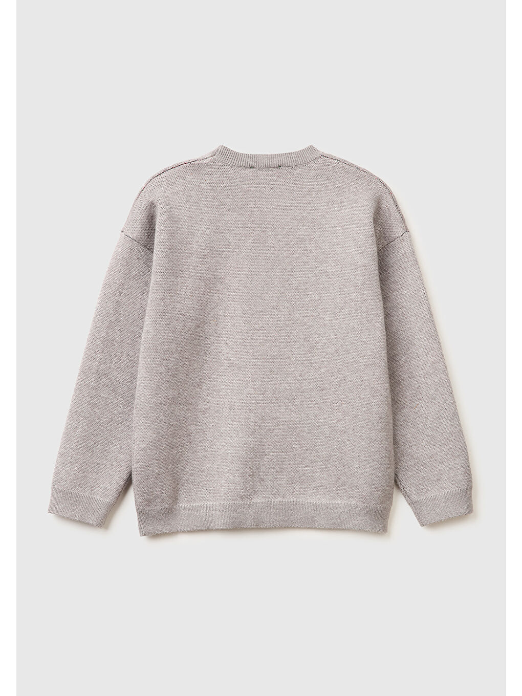 Karışık Erkek Çocuk Önü Baskılı Yuvarlak Yaka Kazak-1