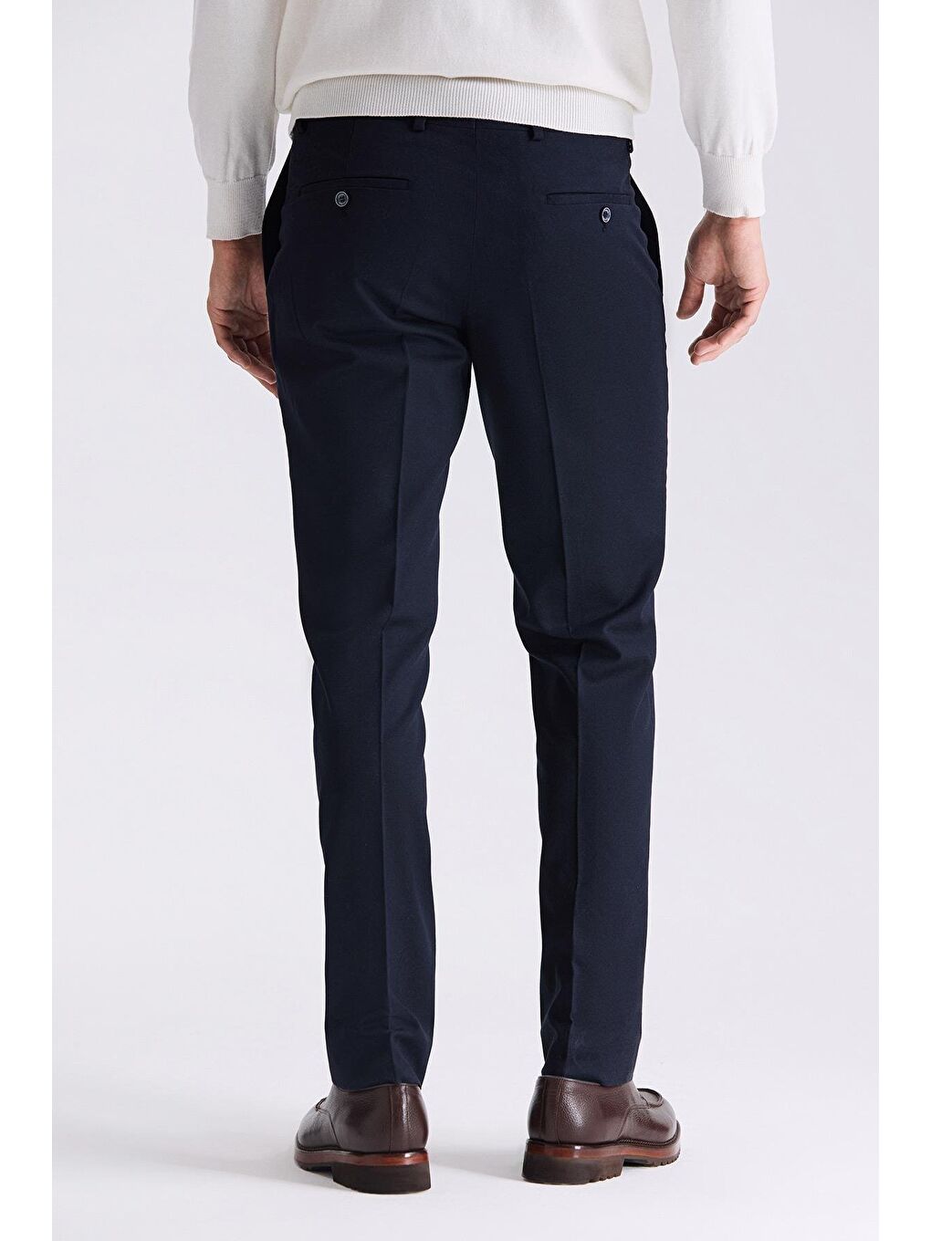 Lacivert Slim Fit Kumaş Pantolon-3